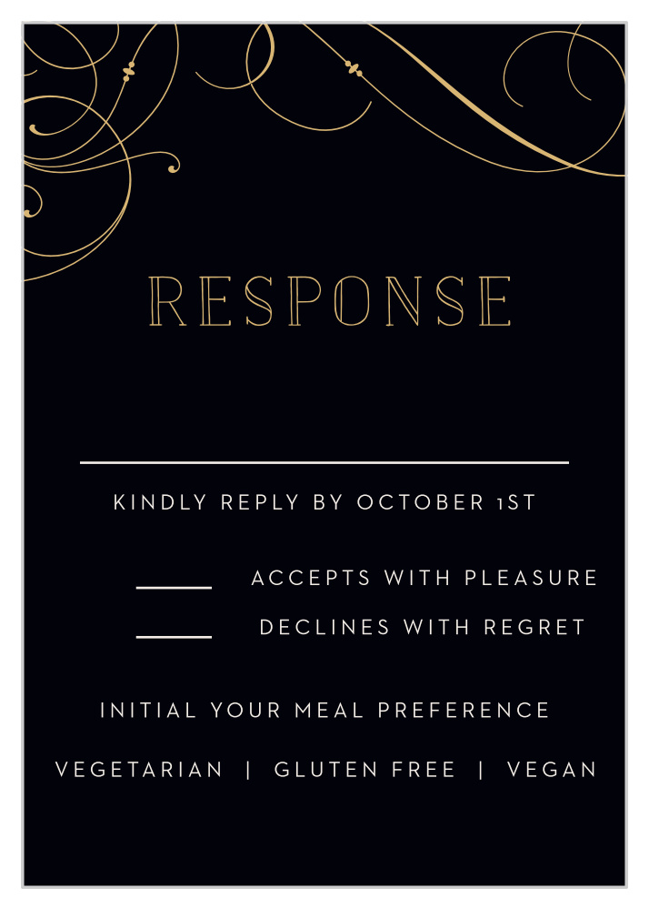Shining Swirls Response Cards