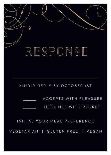 Shining Swirls Response Cards