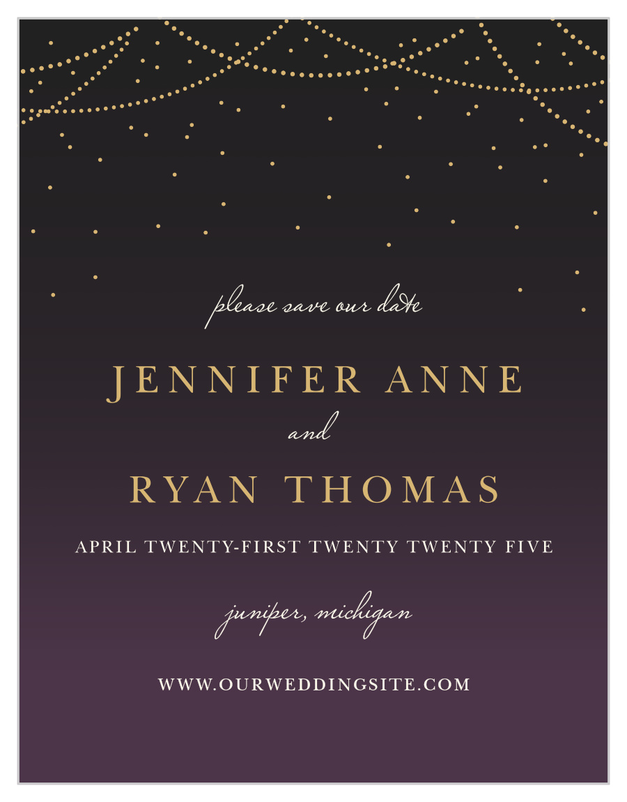 Light & Lantern Save the Date Cards