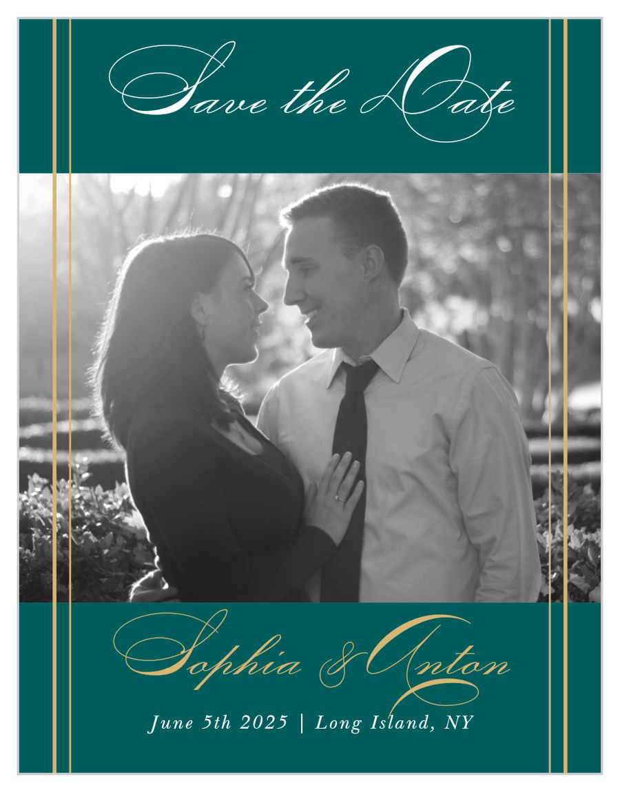 Striped Swash Save the Date Magnets