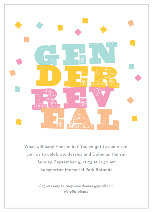 Our Safari Reveal Baby Shower Invitations are a great way to invite your guests to find out what the gender of your baby is.