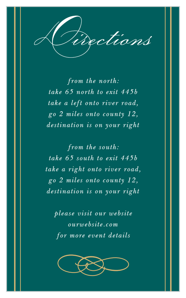 Striped Swash Direction Cards