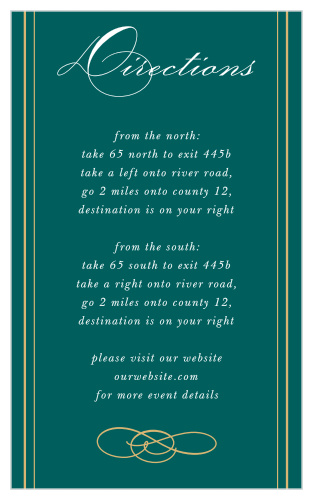 Striped Swash Direction Cards