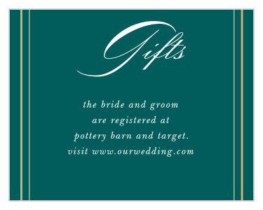 Striped Swash Registry Cards