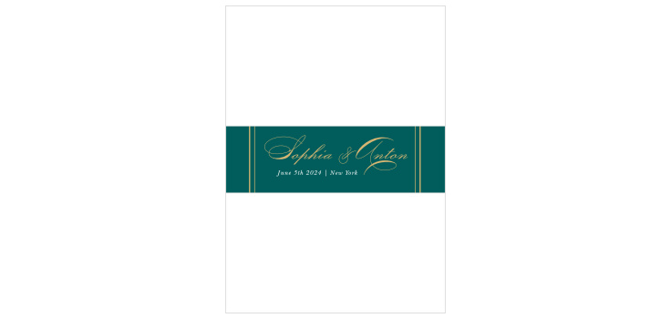 Striped Swash Wedding Belly Bands