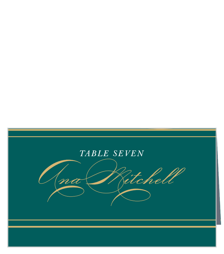 Striped Swash Place Cards