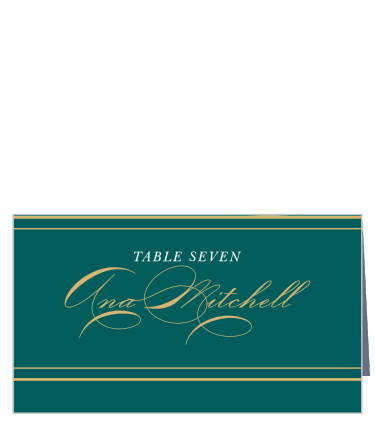 Striped Swash Place Cards