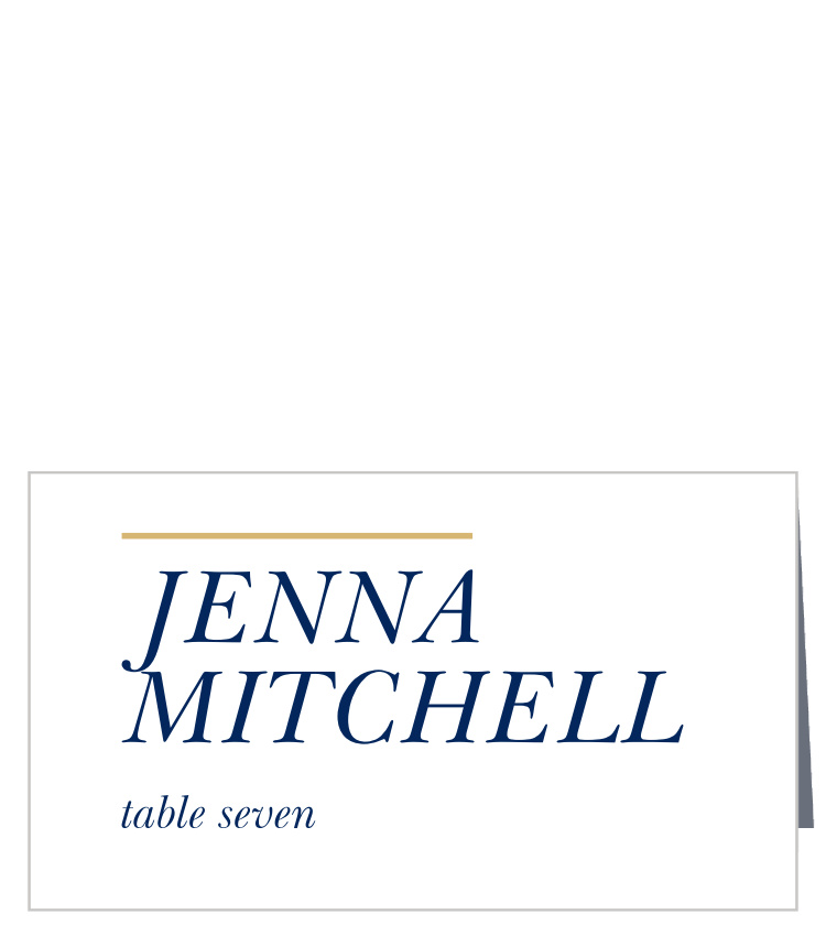 Stacked Italic Place Cards