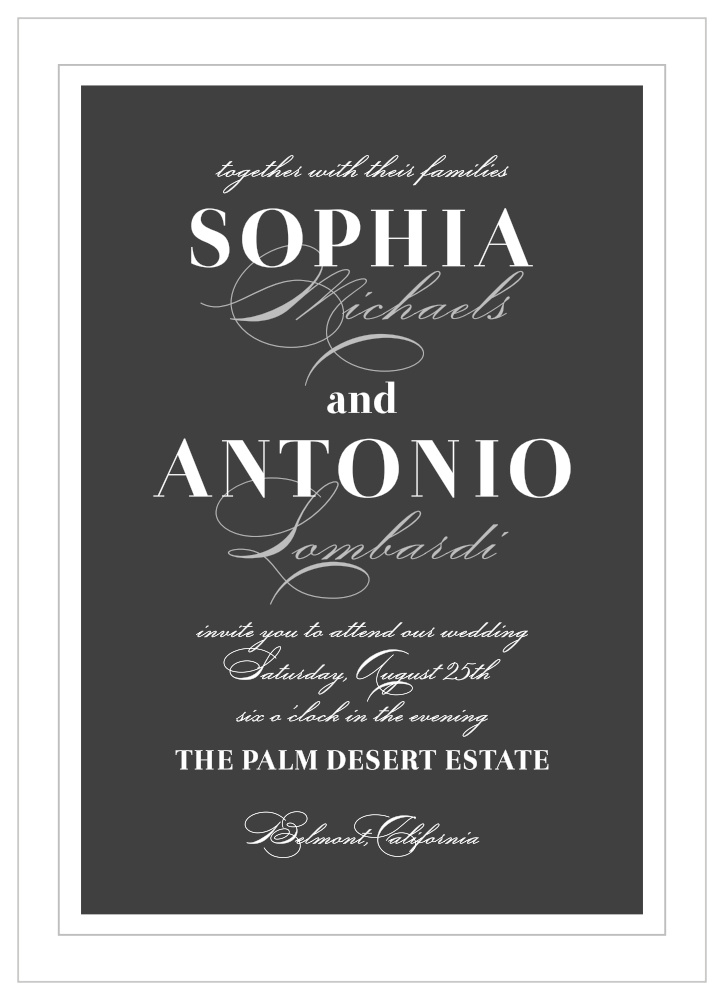 Framed Forever Wedding Invitations