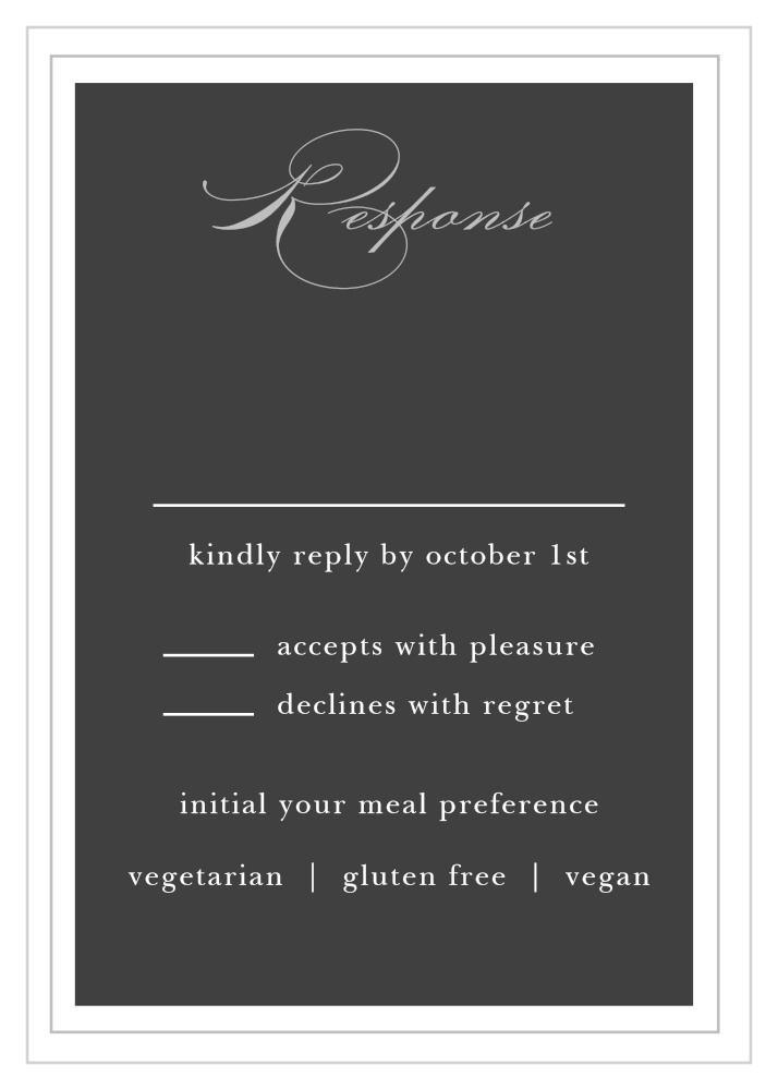 Framed Forever Response Cards