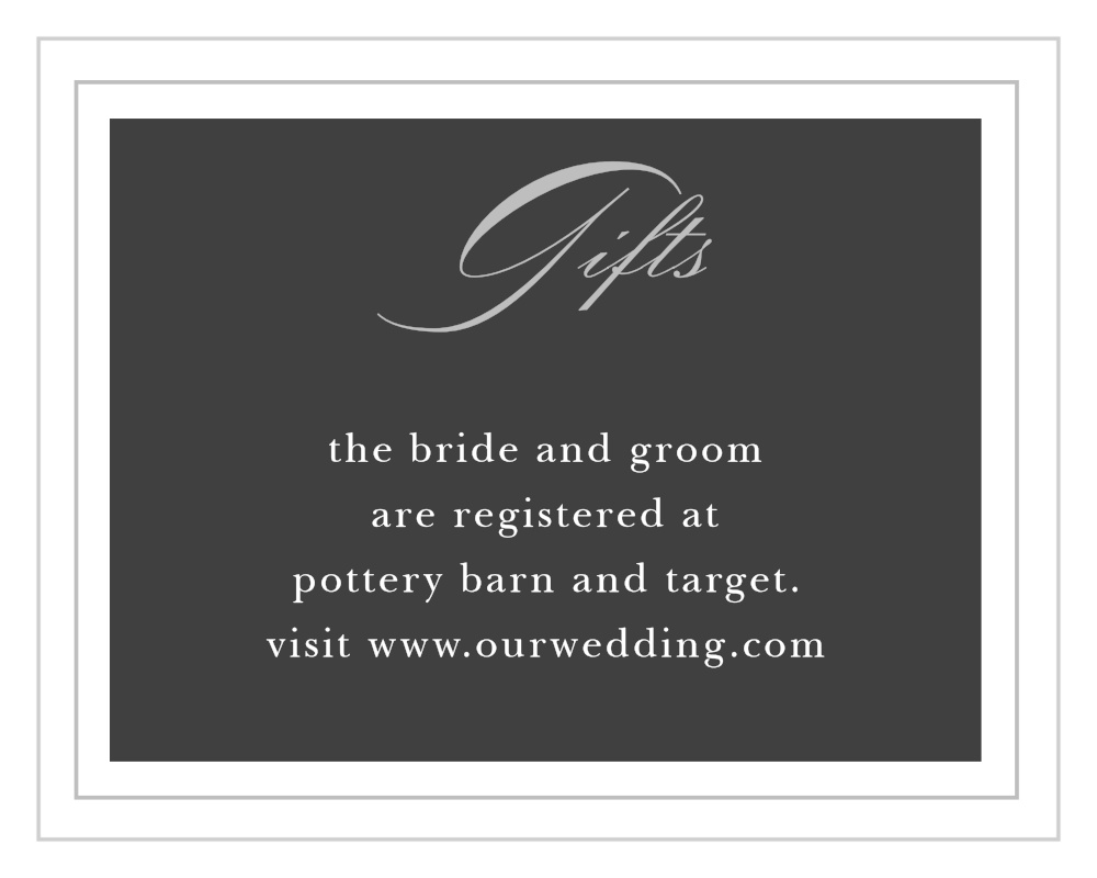 Framed Forever Registry Cards