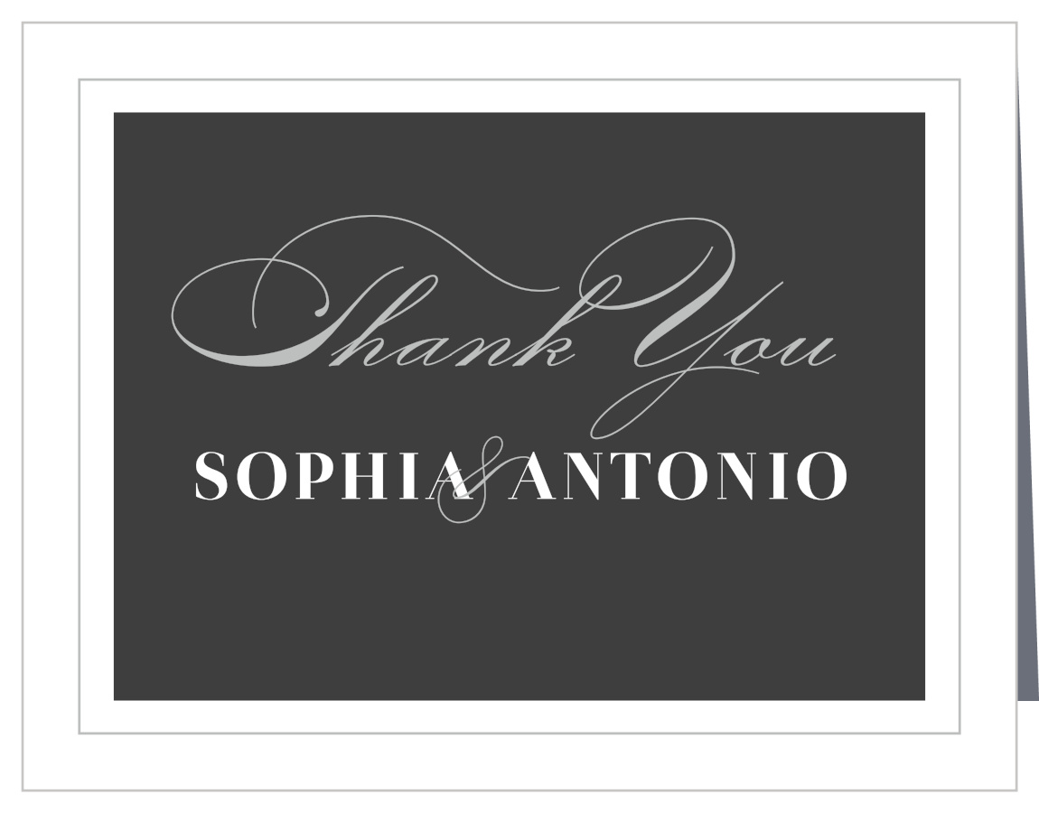 Framed Forever Wedding Thank You Cards