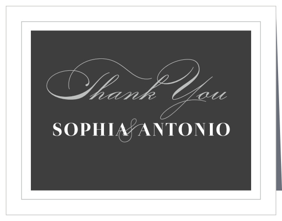 Framed Forever Wedding Thank You Cards