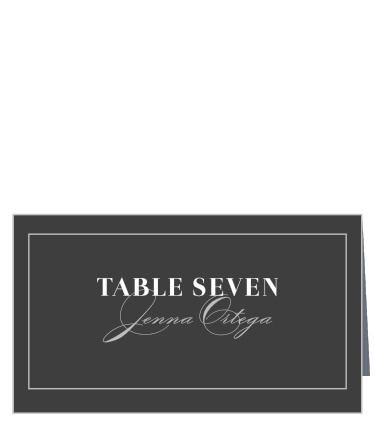 Our Framed Forever Place Cards utilize the same gorgeous design and color scheme as several other cards in the Framed Forever wedding suite.