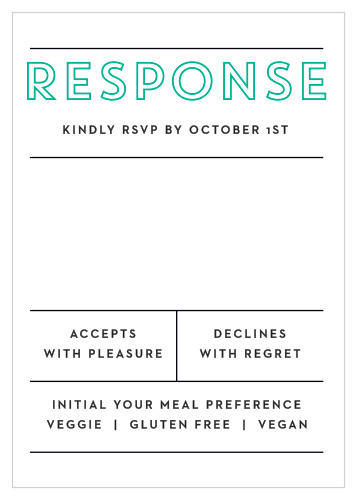 Bold Outline Response Cards