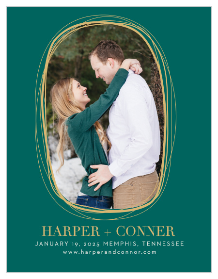 Our With This Ring Save-the-Date Magnets ensure that your loved ones mark their calendars well in advance of your special day.
