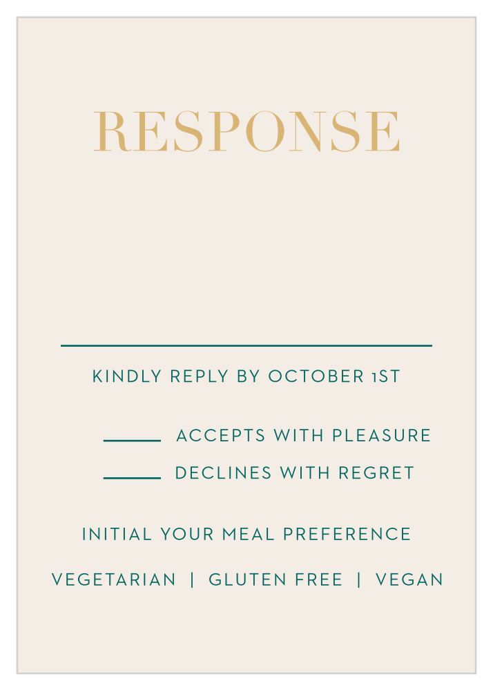 With This Ring Response Cards