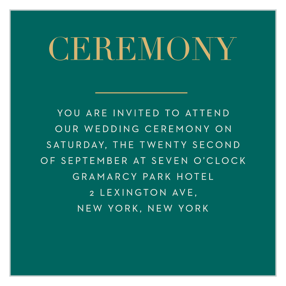 With This Ring Ceremony Cards