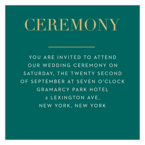 With This Ring Ceremony Cards