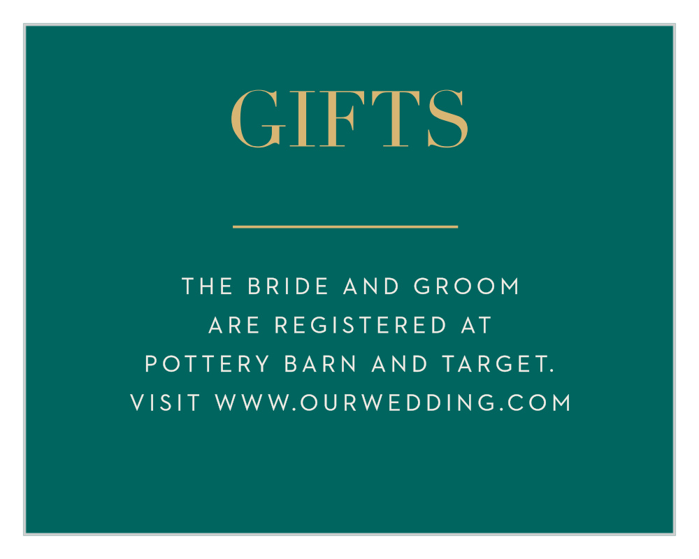 With This Ring Registry Cards