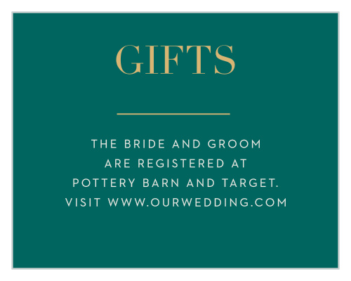 With This Ring Registry Cards