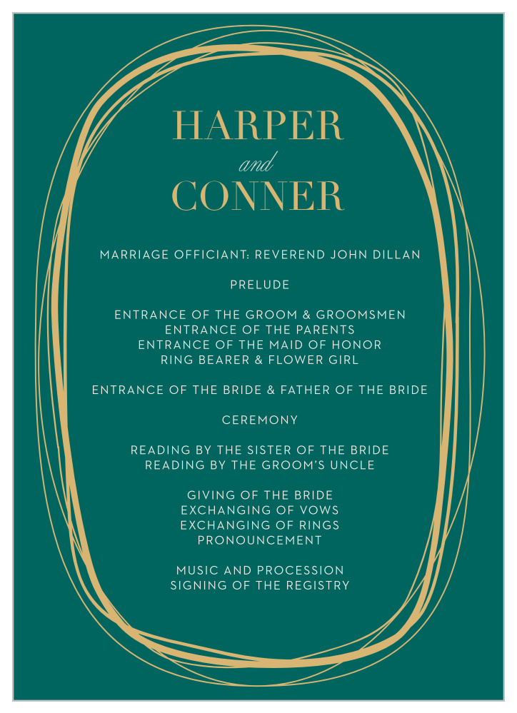 With This Ring Wedding Programs