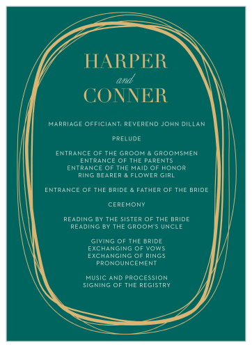With This Ring Wedding Programs