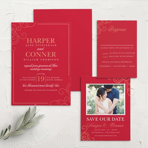 Color of Love Wedding Invitations