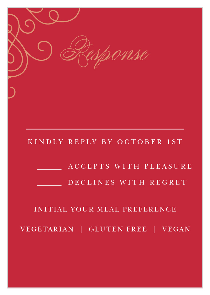Color of Love Response Cards