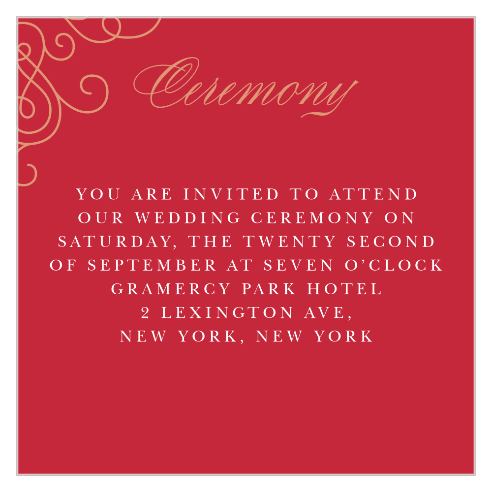 Color of Love Ceremony Cards