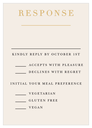 Timeless Type Response Cards