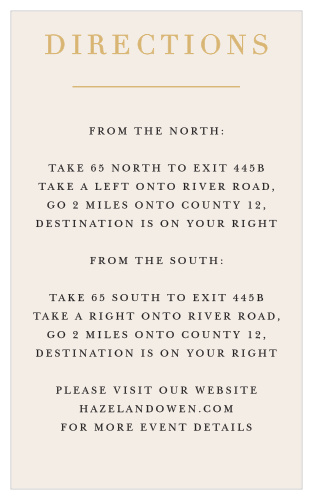 Timeless Type Direction Cards