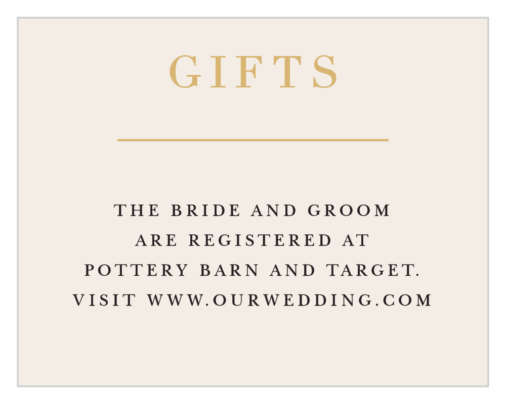 Timeless Type Registry Cards