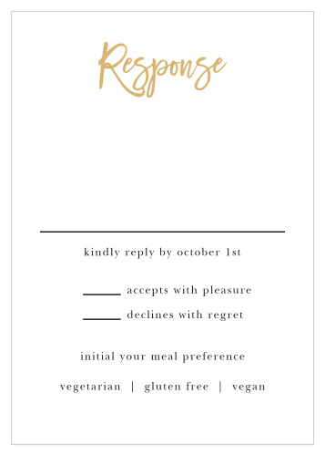 Rustic Plaid Response Cards