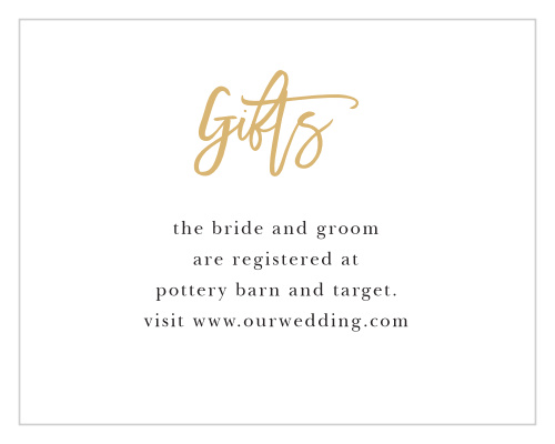 Rustic Plaid Registry Cards