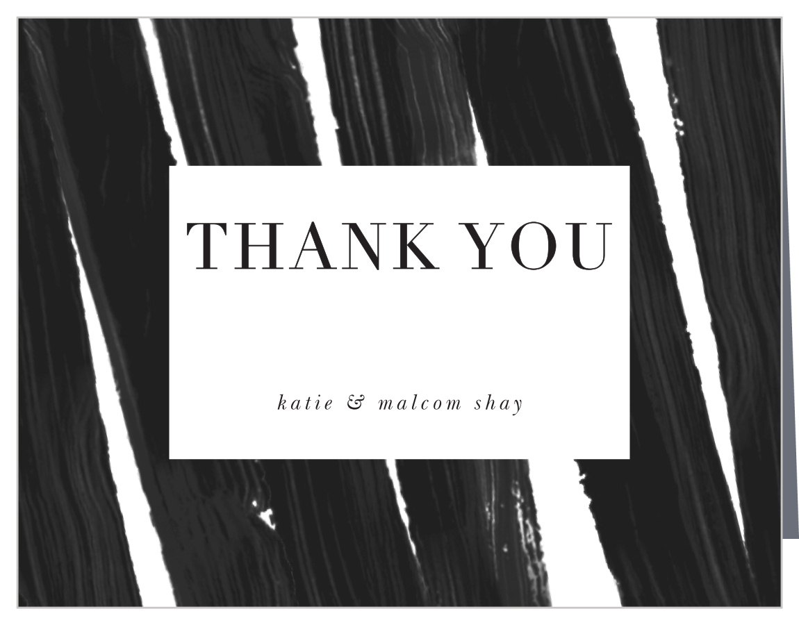 Modern Art Wedding Thank You Cards