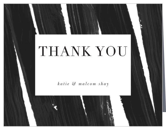 Modern Art Wedding Thank You Cards