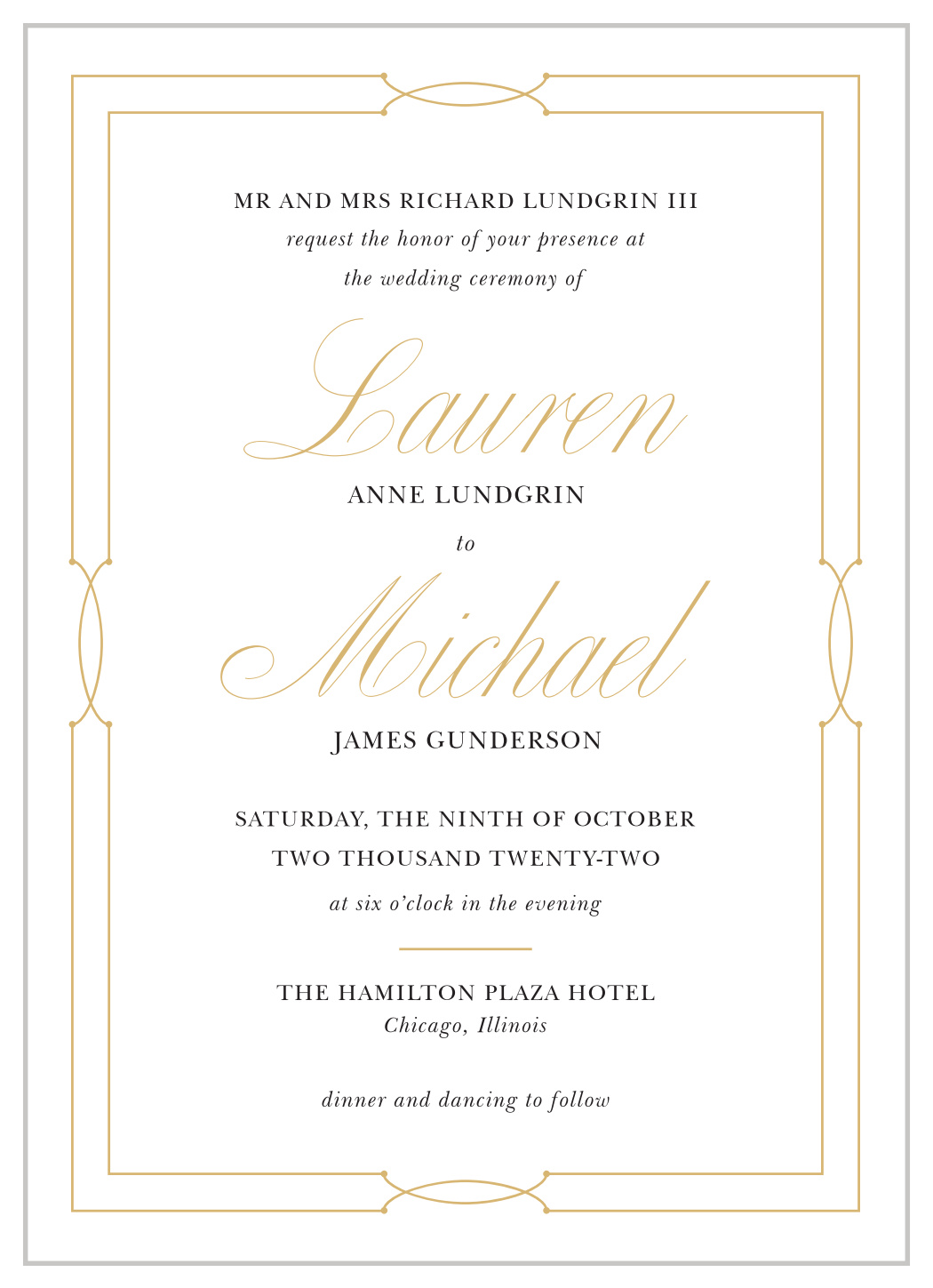 Love Knots Wedding Invitations