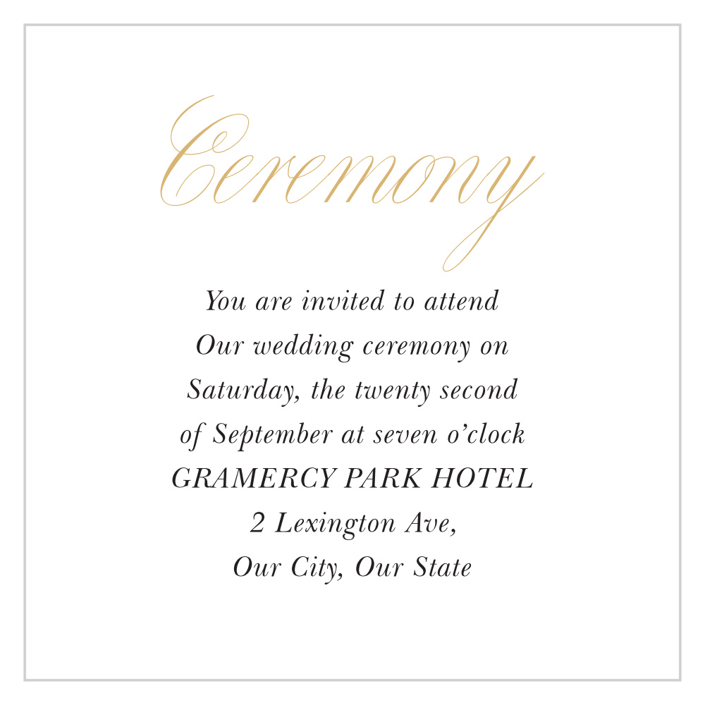 Love Knots Ceremony Cards
