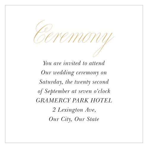 Love Knots Ceremony Cards