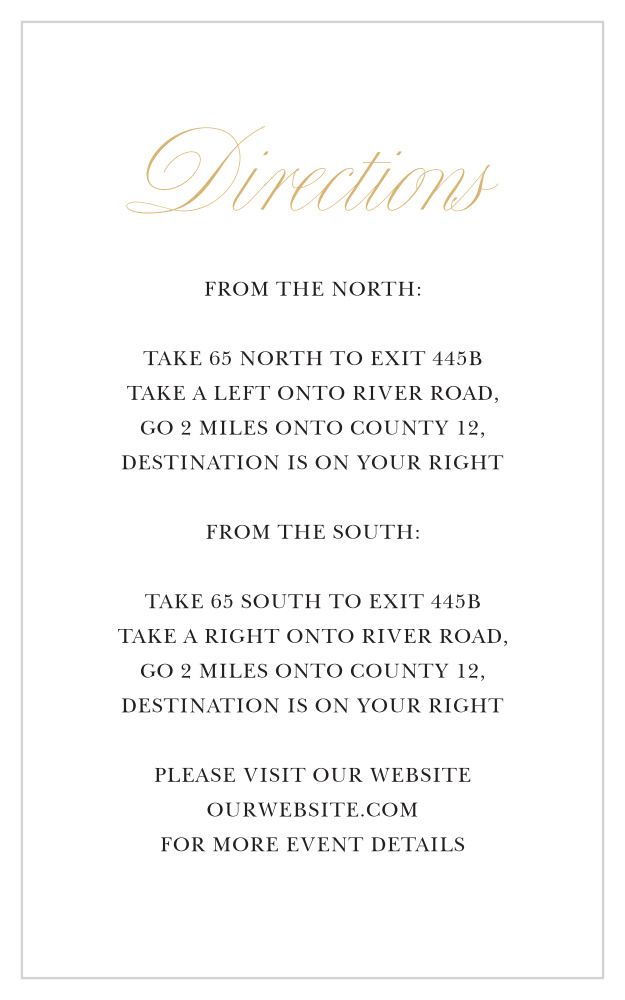 Love Knots Direction Cards