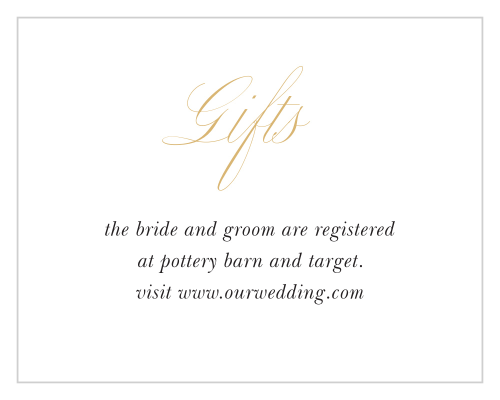Love Knots Registry Cards