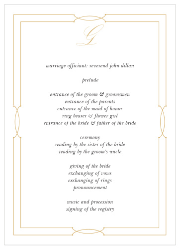 Our Love Knots Wedding Programs give classic elegance a twist! 