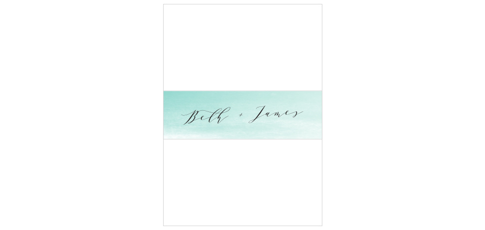 Ocean Spray Wedding Belly Bands
