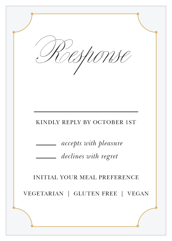 New Deco Frame Response Cards