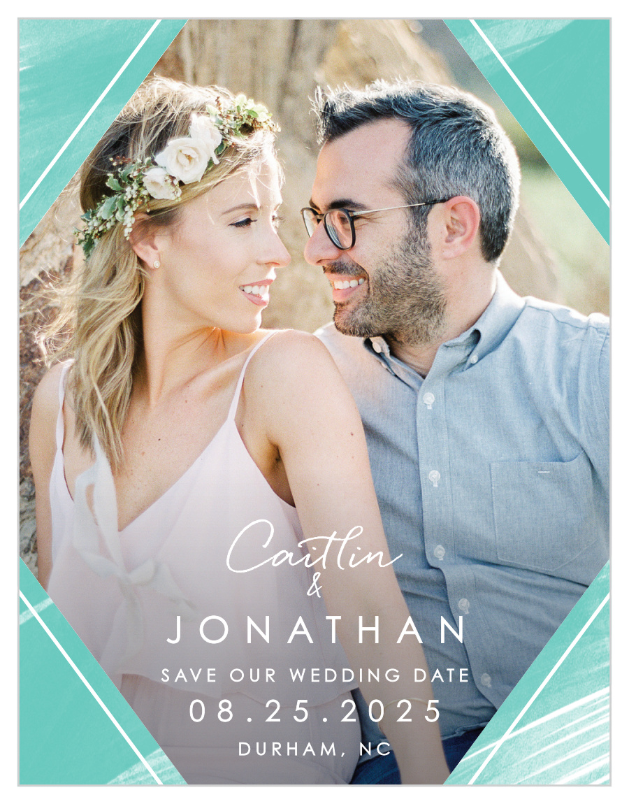 Ocean Watercolor Save the Date Magnets