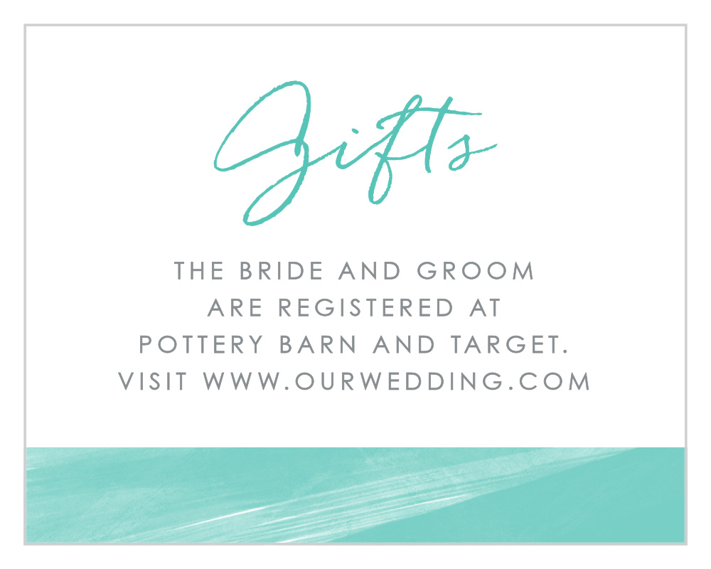 Ocean Watercolor Registry Cards
