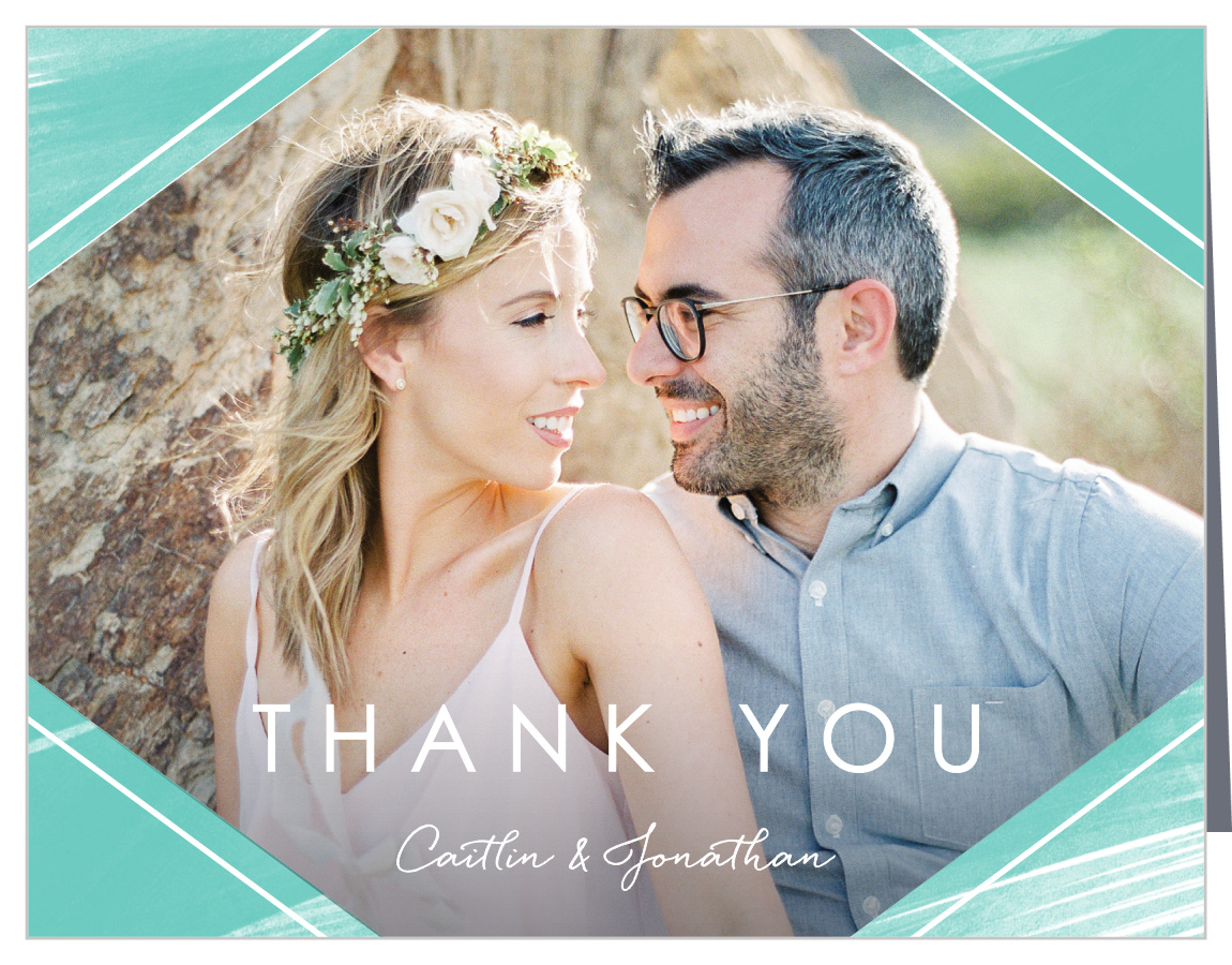 Ocean Watercolor Wedding Thank You Cards