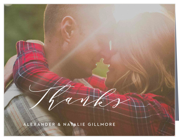 Modern Ombre Wedding Thank You Cards