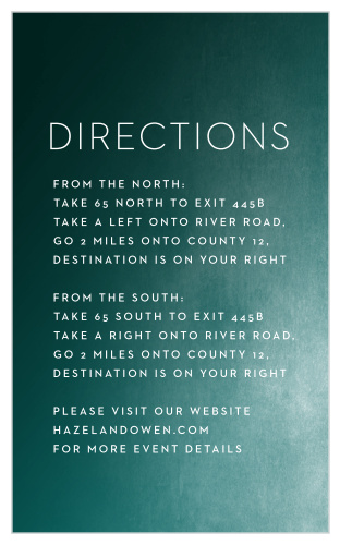 Modern Ombre Direction Cards
